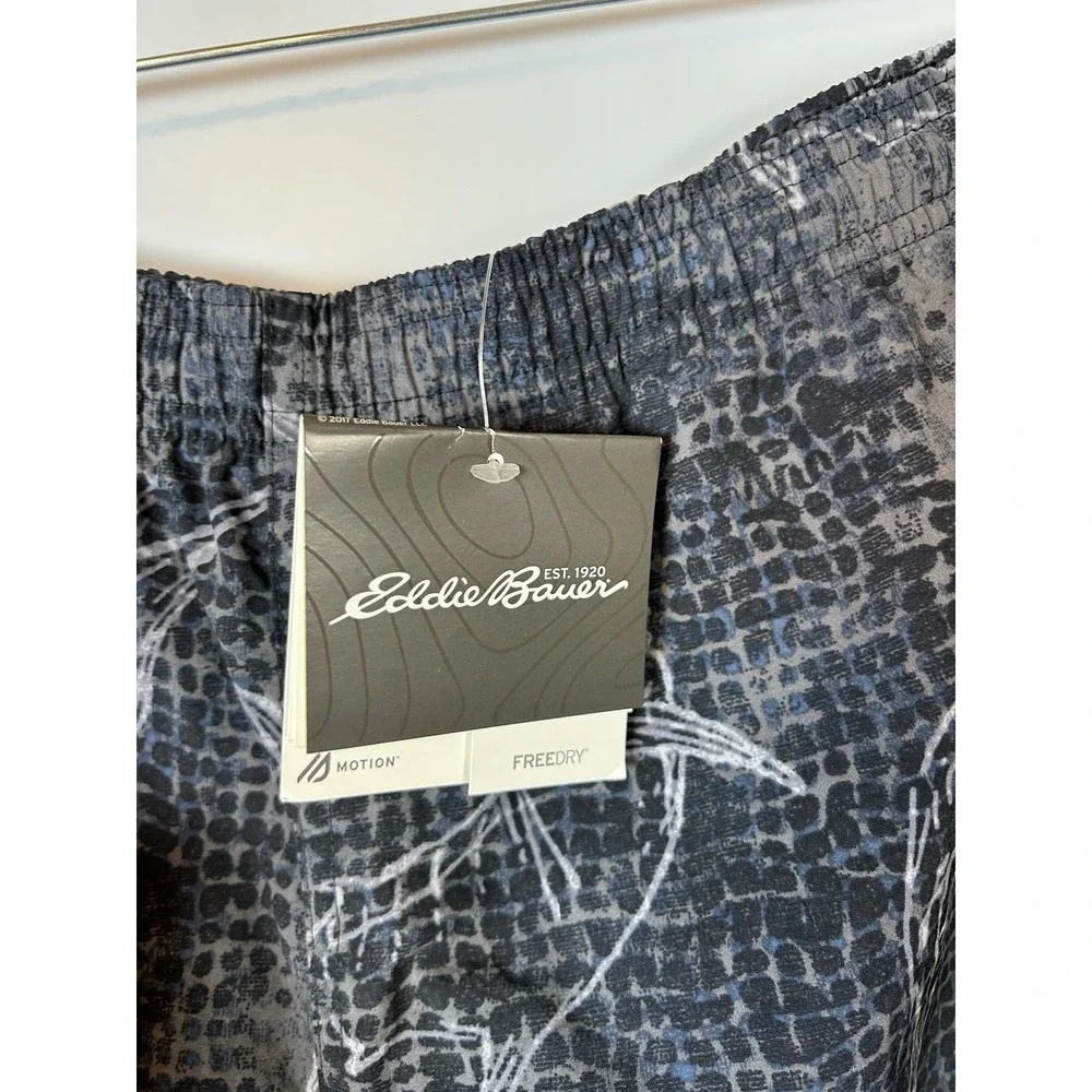 Eddie Bauer Tidal II Short Carbon Swimming Trunks Mens XL  Mesh‎ Lined
